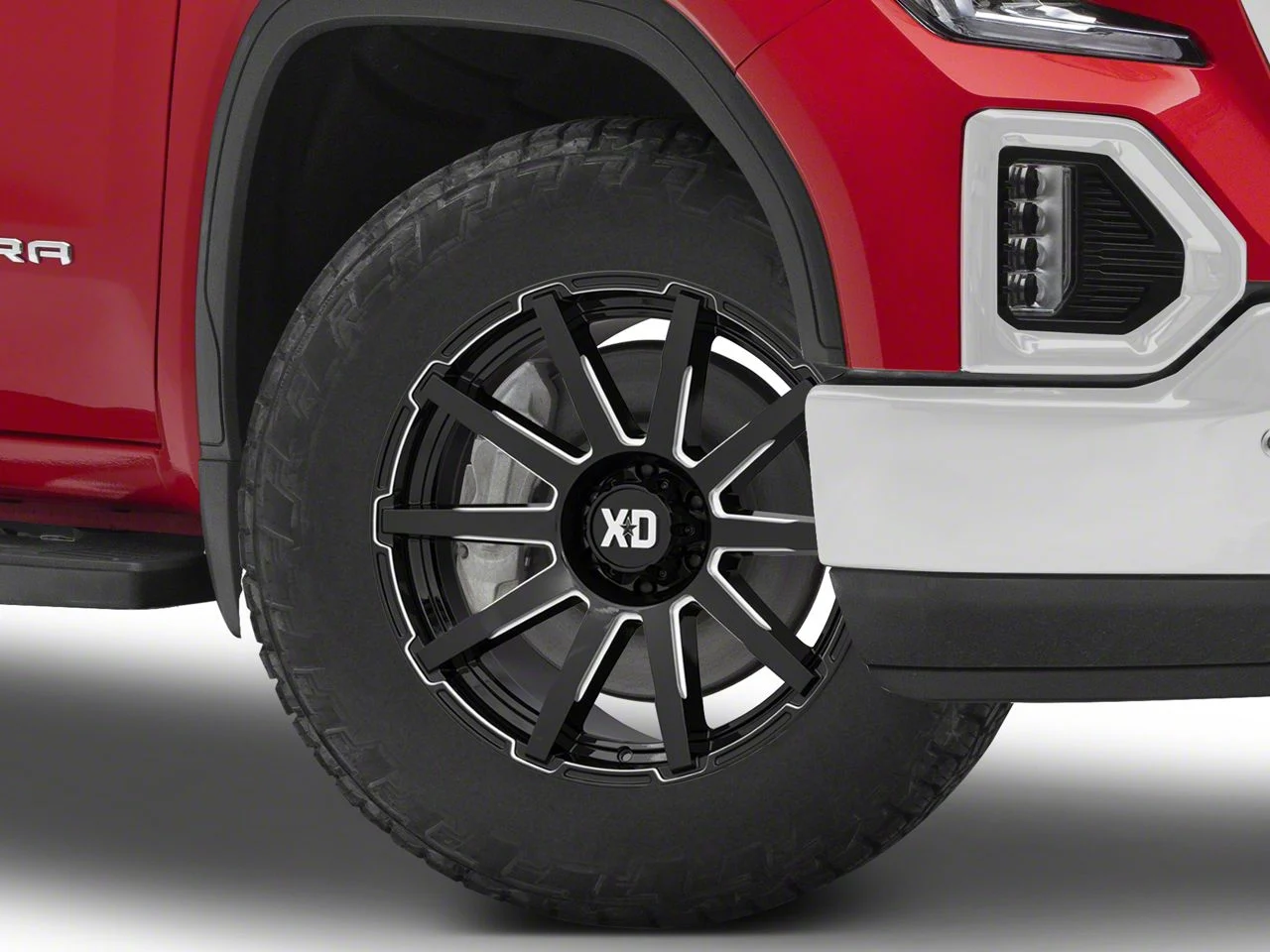 XD Outbreak Gloss Black Milled 6-Lug Wheel; 20x9; 0mm Offset (19-26 Sierra 1500)