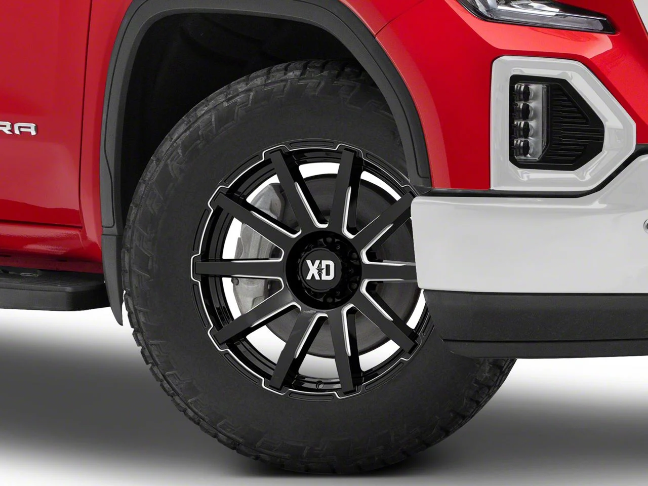 XD Outbreak Gloss Black Milled 6-Lug Wheel; 20x9; 30mm Offset (19-26 Sierra 1500)