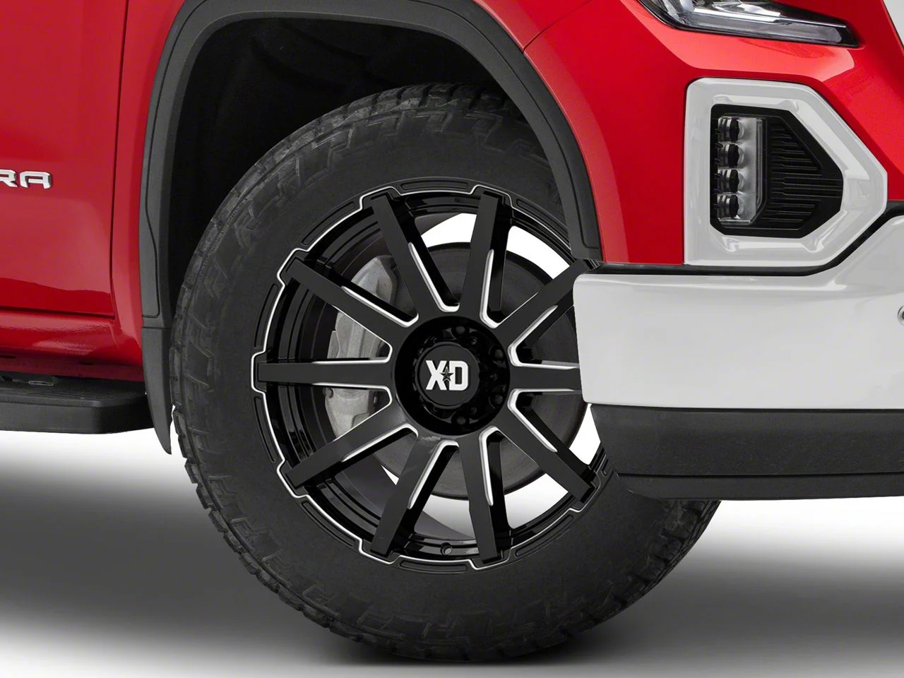XD Outbreak Gloss Black Milled 6-Lug Wheel; 22x10; -18mm Offset (19-26 Sierra 1500)