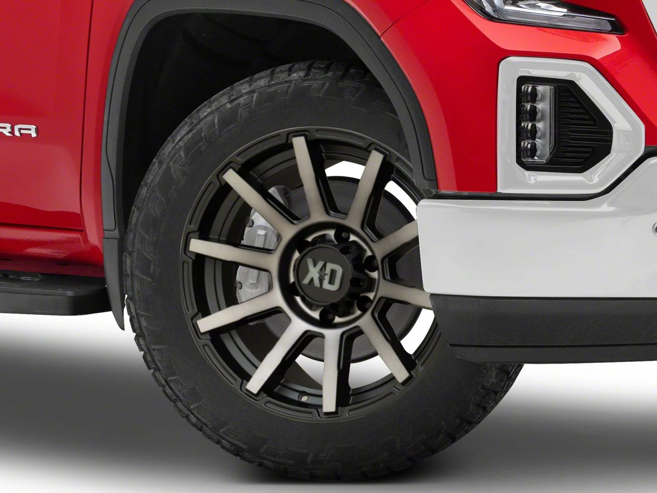 XD Outbreak Satin Black with Gray Tint 6-Lug Wheel; 22x10; -18mm Offset (19-26 Sierra 1500)