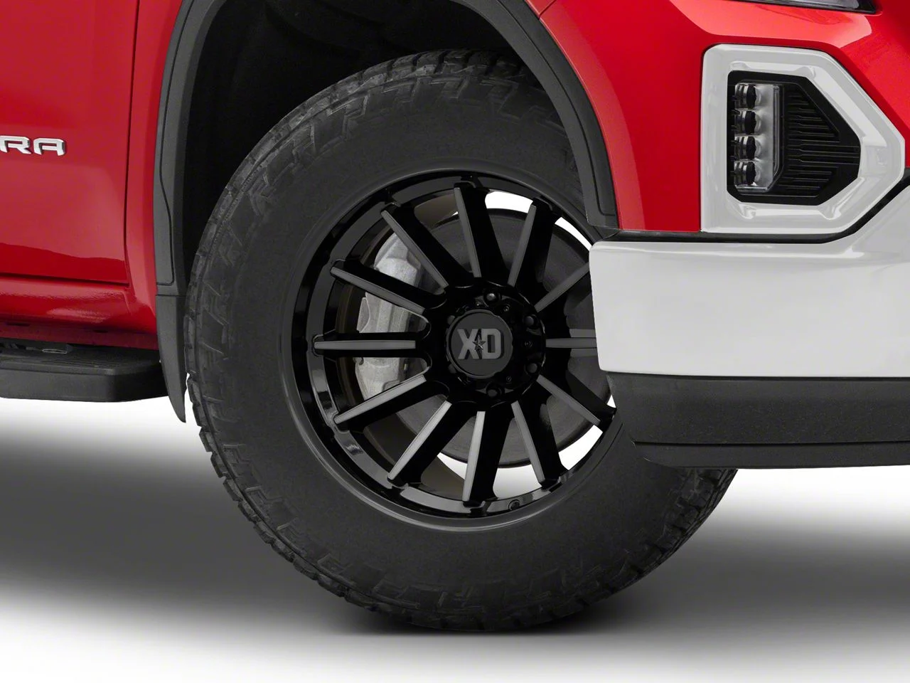 XD XD855 Gloss Black Machined with Gray Tint 6-Lug Wheel; 20x10; -18mm Offset (19-26 Sierra 1500)
