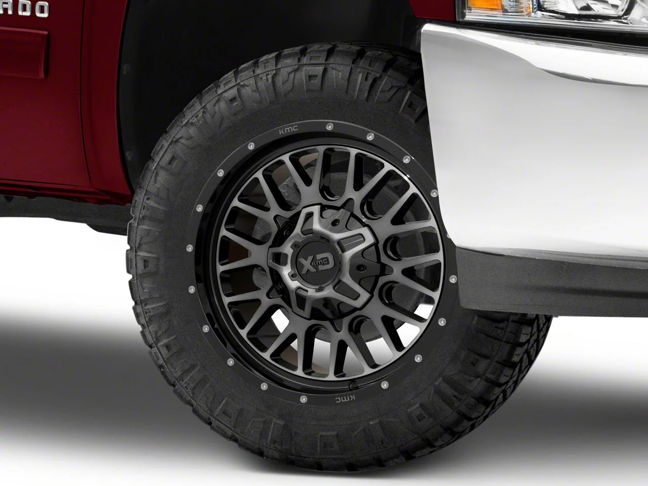 XD Snare Gloss Black with Gray Tint 6-Lug Wheel; 20x10; -18mm Offset (07-13 Silverado 1500)