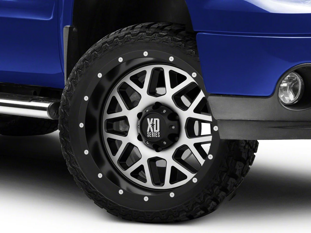 XD Grenade Satin Black Machined 6-Lug Wheel; 22x9.5; 15mm Offset (07-13 Sierra 1500)