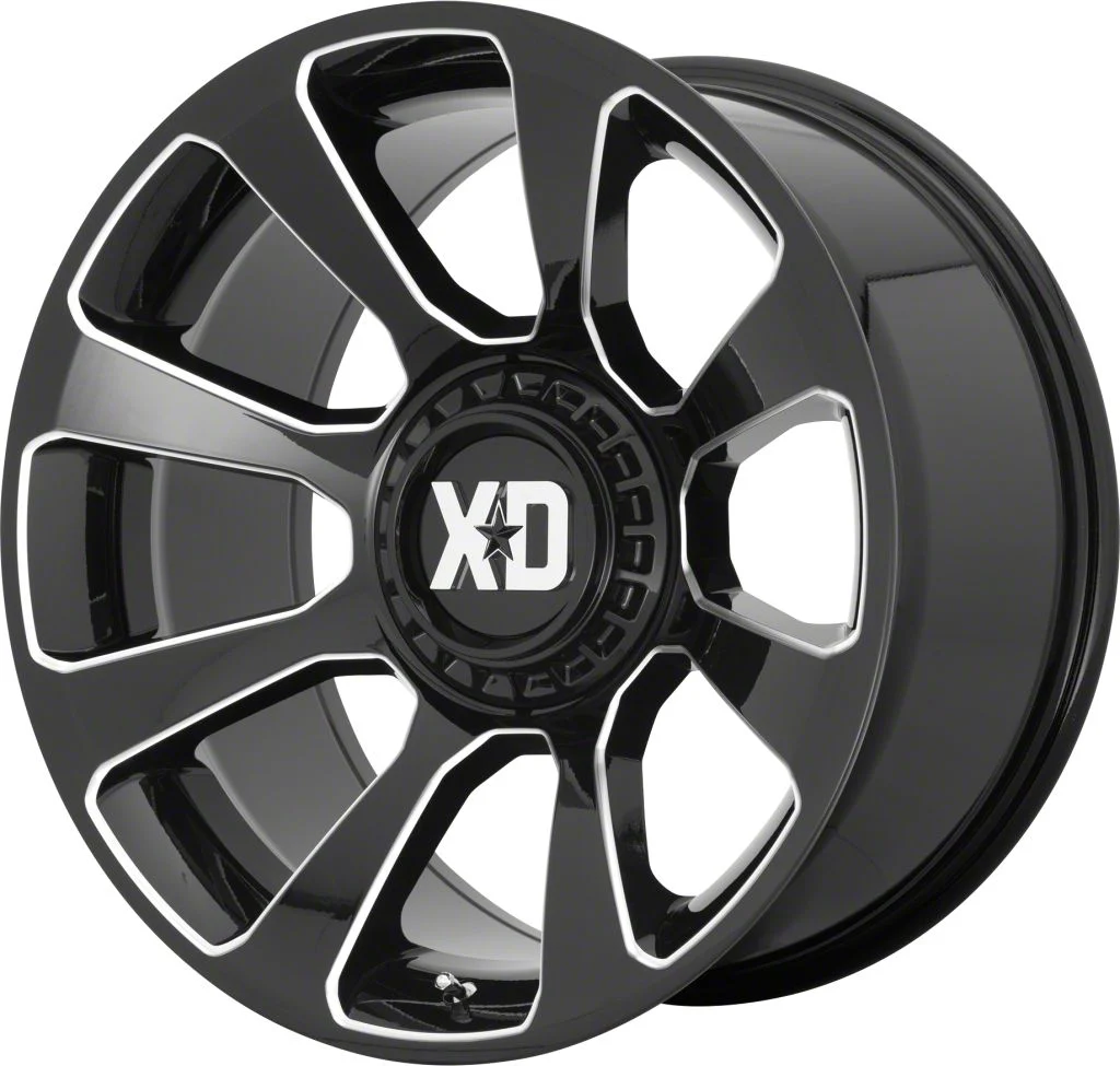 XD Reactor Gloss Black Milled 6-Lug Wheel; 20x10; -18mm Offset (09-14 F-150)
