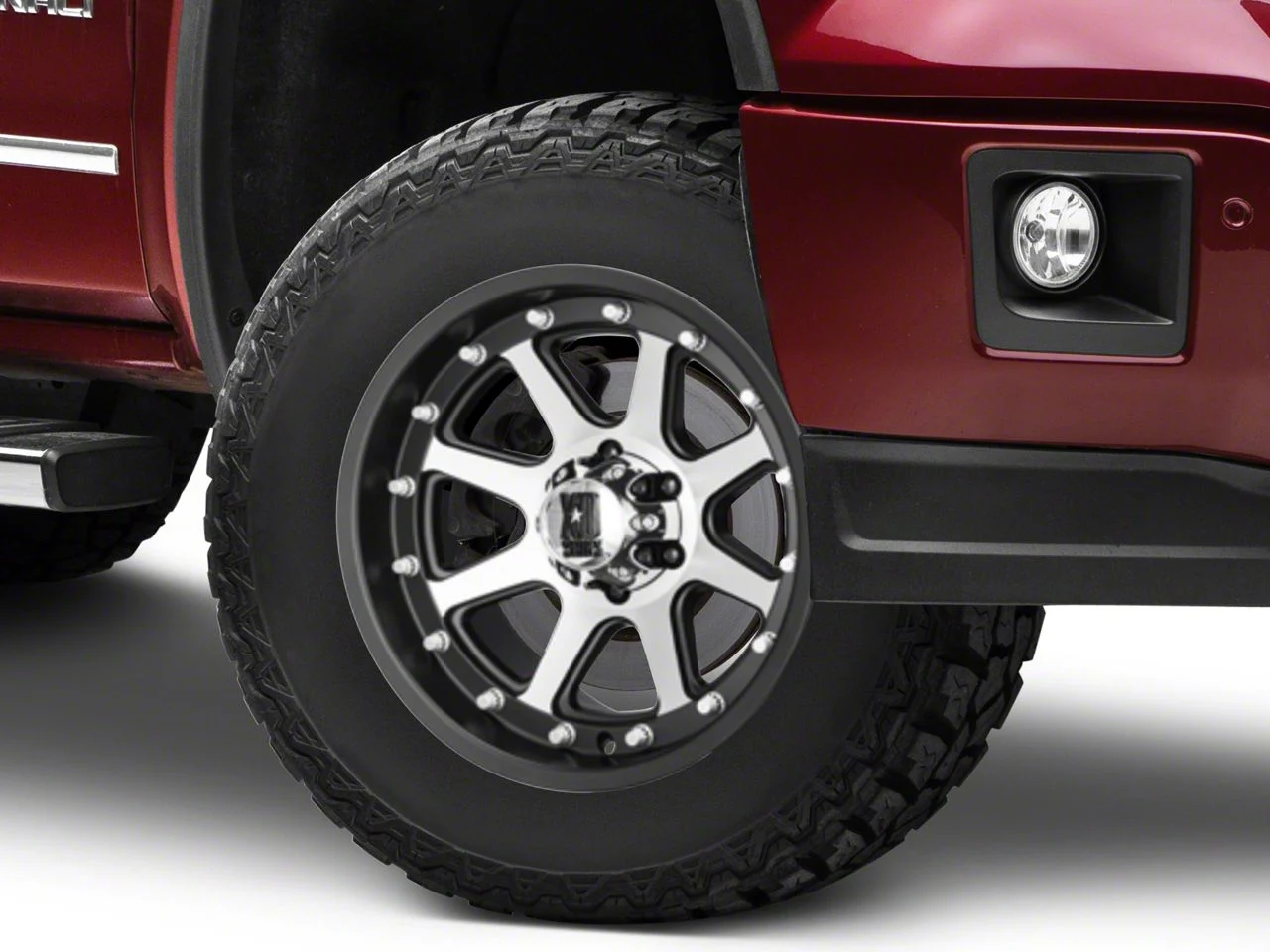 XD Addict Matte Black Machined 6-Lug Wheel; 17x9; 18mm Offset (14-18 Sierra 1500)