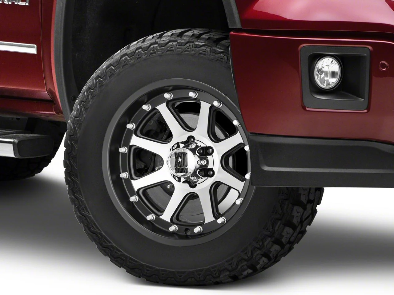 XD Addict Matte Black Machined 6-Lug Wheel; 18x9; 18mm Offset (14-18 Sierra 1500)