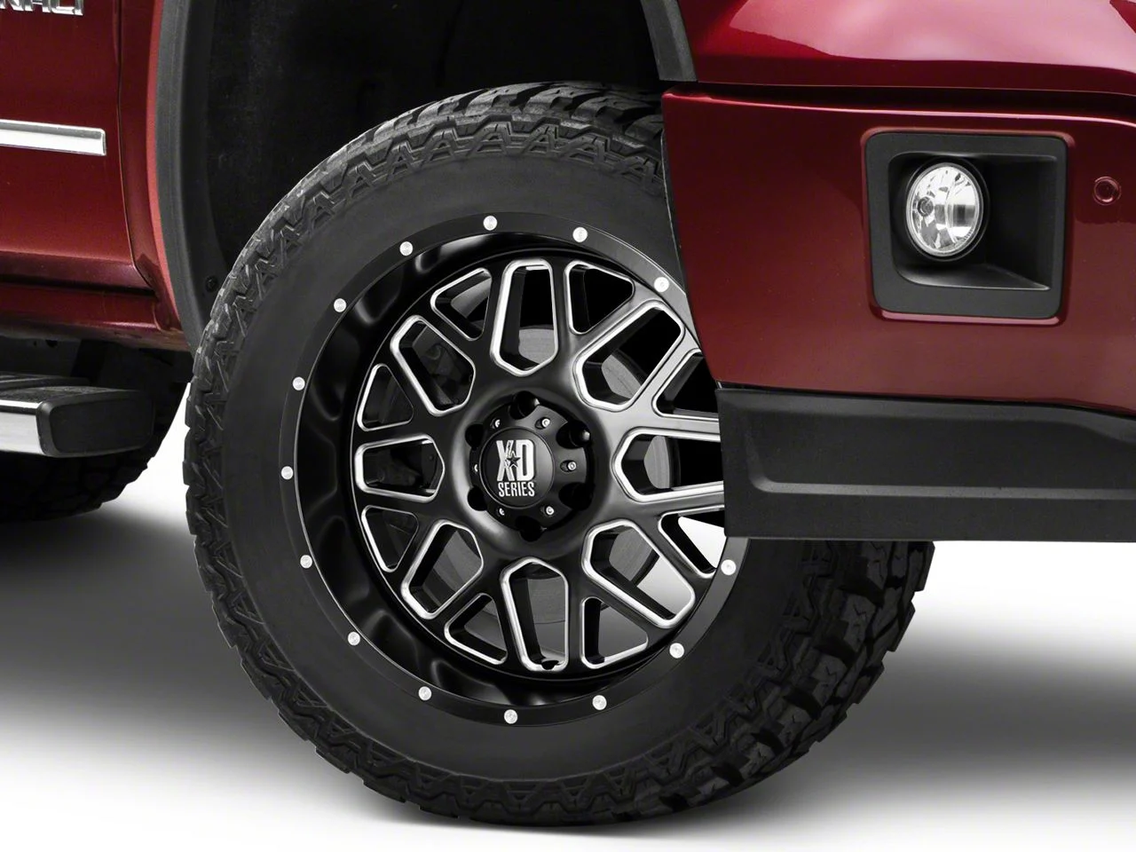 XD Grenade Satin Black Milled 6-Lug Wheel; 20x9; 18mm Offset (14-18 Sierra 1500)