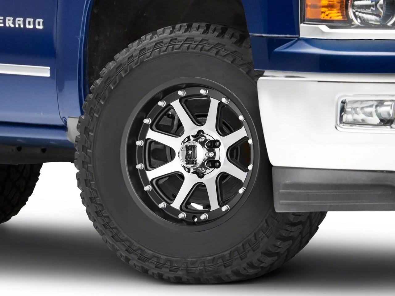 XD Addict Matte Black Machined 6-Lug Wheel; 18x9; 18mm Offset (14-18 Silverado 1500)