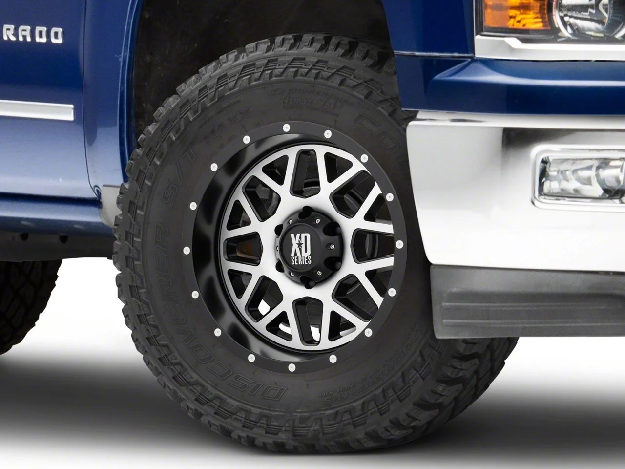 XD Grenade Satin Black Machined 6-Lug Wheel; 18x9; 18mm Offset (14-18 Silverado 1500)