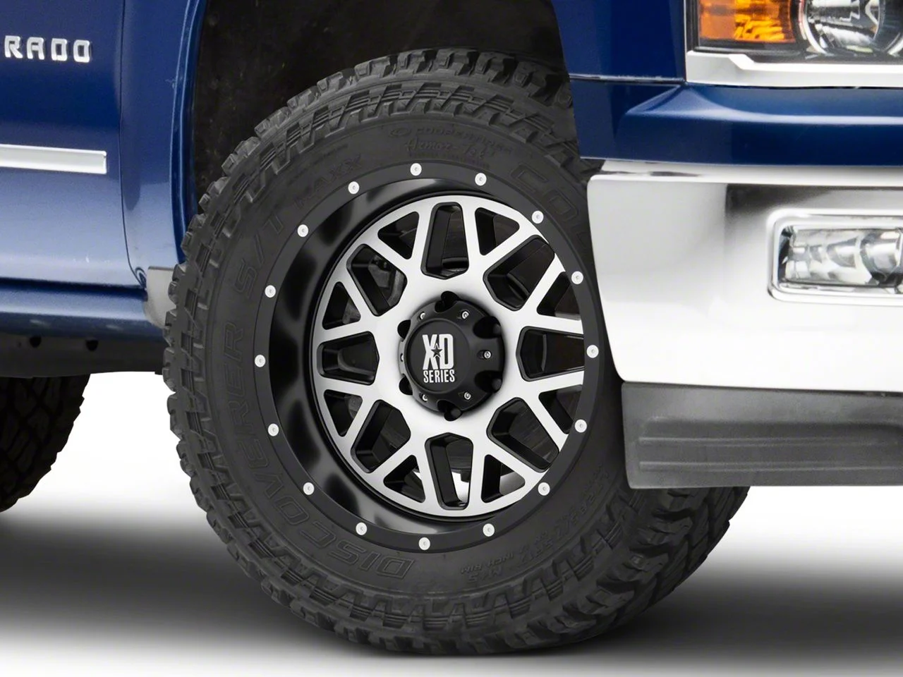 XD Grenade Satin Black Machined 6-Lug Wheel; 20x9; 18mm Offset (14-18 Silverado 1500)