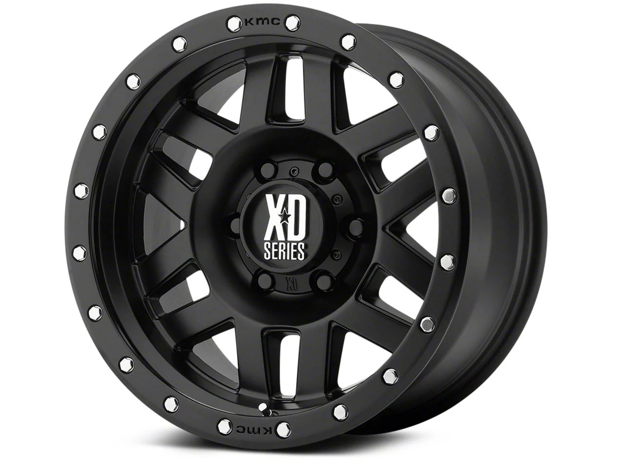 XD Machete Satin Black 6-Lug Wheel; 17x9; 18mm Offset (14-18 Silverado 1500)