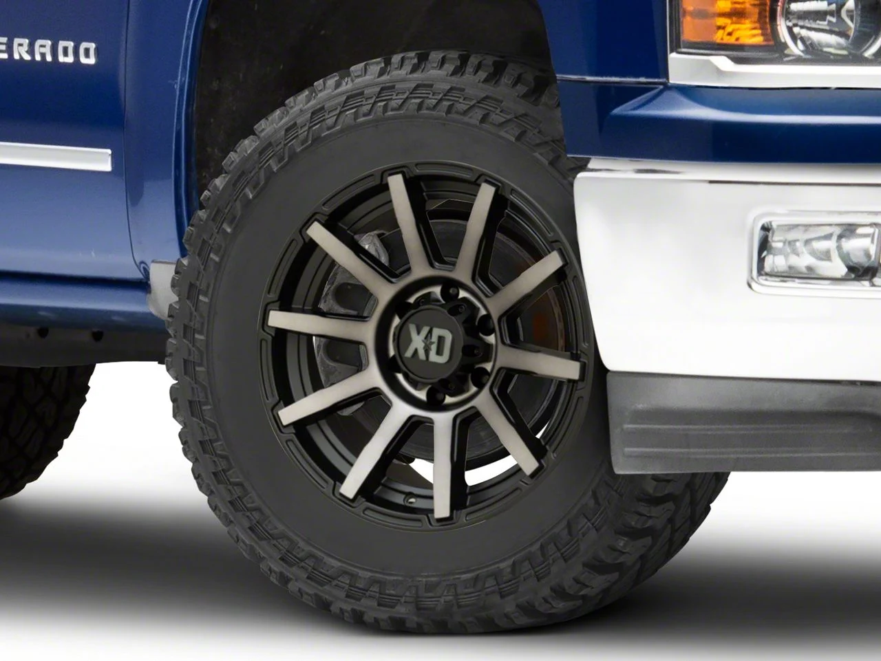 XD Outbreak Satin Black with Gray Tint 6-Lug Wheel; 20x9; 0mm Offset (14-18 Silverado 1500)