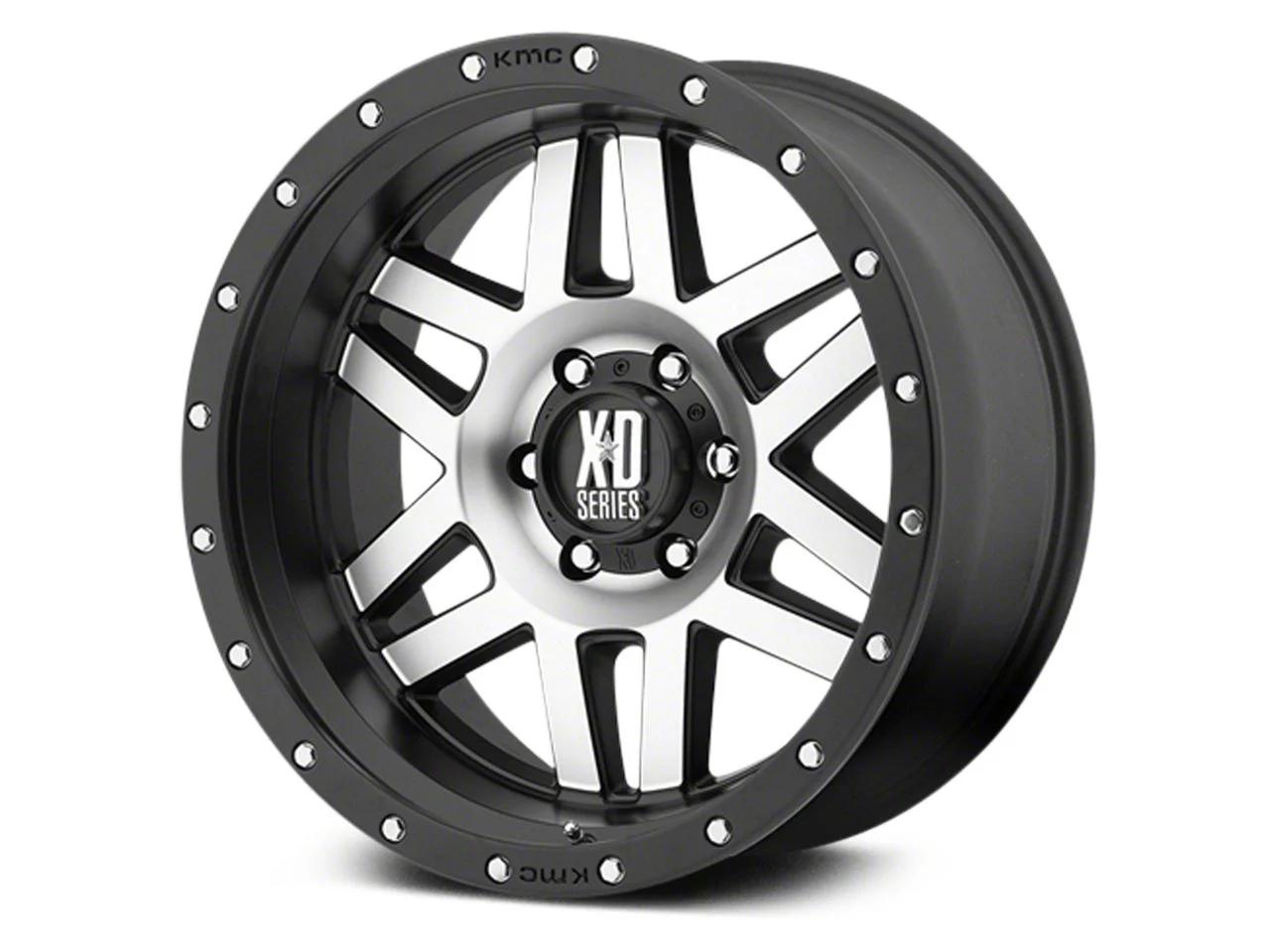 XD Machete Black Machined 6-Lug Wheel; 20x9; 0mm Offset (19-26 Sierra 1500)