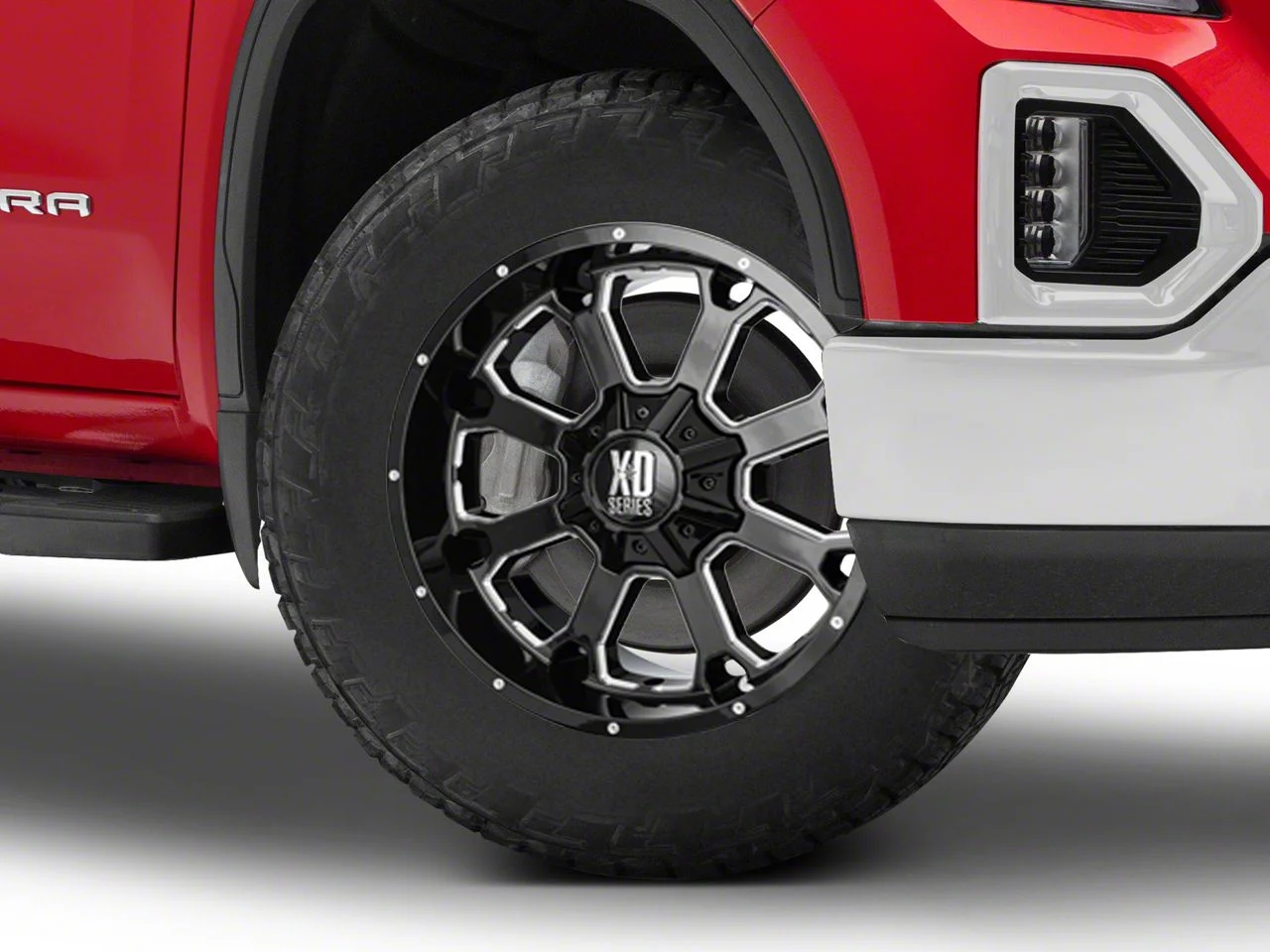 XD Buck 25 Gloss Black Milled 6-Lug Wheel; 20x10; -24mm Offset (19-26 Sierra 1500)