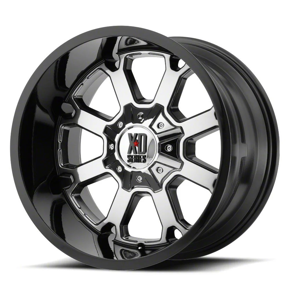 XD Buck 25 PVD with Gloss Black Lip 6-Lug Wheel; 22x10; -18mm Offset (07-13 Sierra 1500)