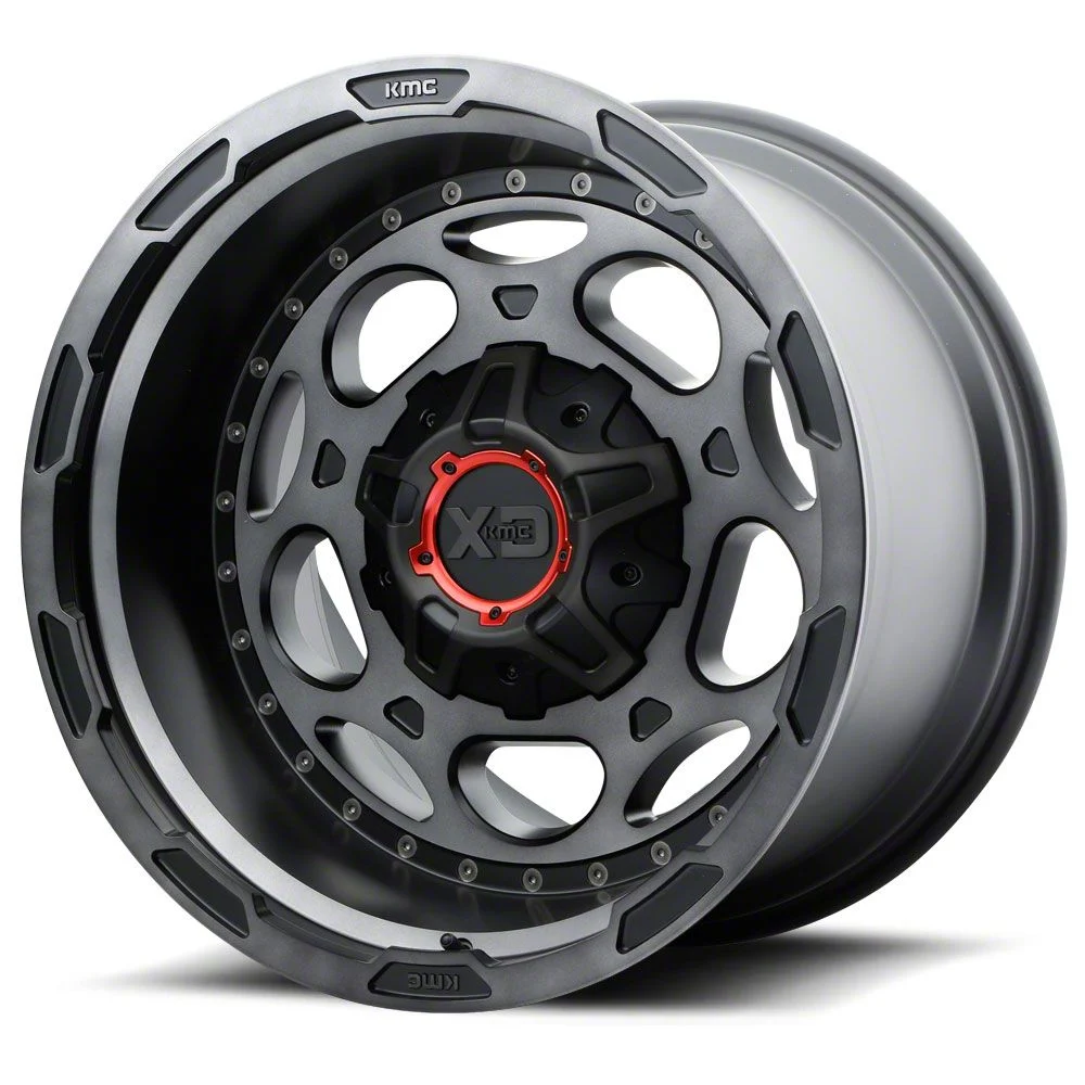 XD DemoDog Satin Black with Gray Tint 6-Lug Wheel; 20x9; 18mm Offset (07-13 Sierra 1500)