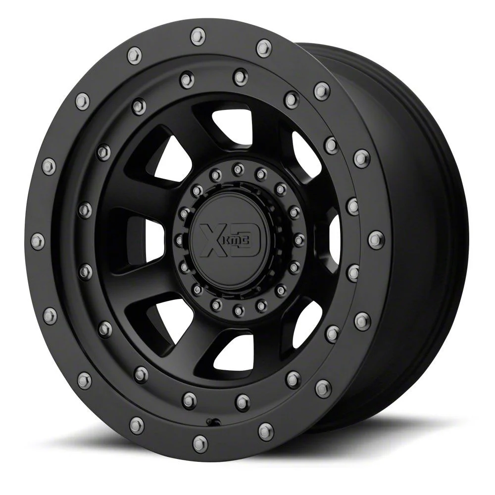 XD FMJ Satin Black 6-Lug Wheel; 17x9; -12mm Offset (07-13 Sierra 1500)