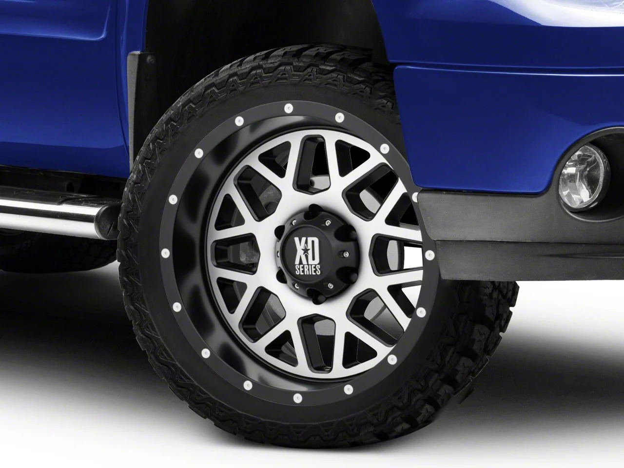 XD Grenade Satin Black Machined 6-Lug Wheel; 22x12; -44mm Offset (07-13 Sierra 1500)
