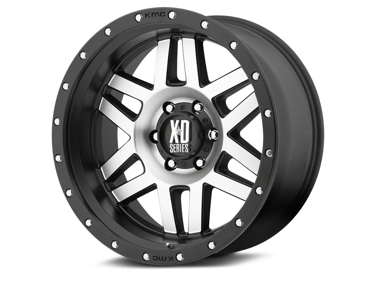 XD Machete Black Machined 6-Lug Wheel; 20x10; -24mm Offset (19-26 Sierra 1500)