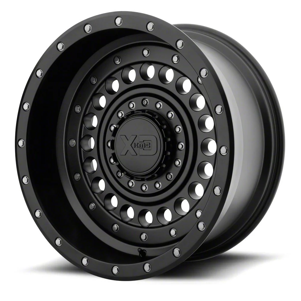 XD Panzer Satin Black 6-Lug Wheel; 20x12; -44mm Offset (07-13 Silverado 1500)