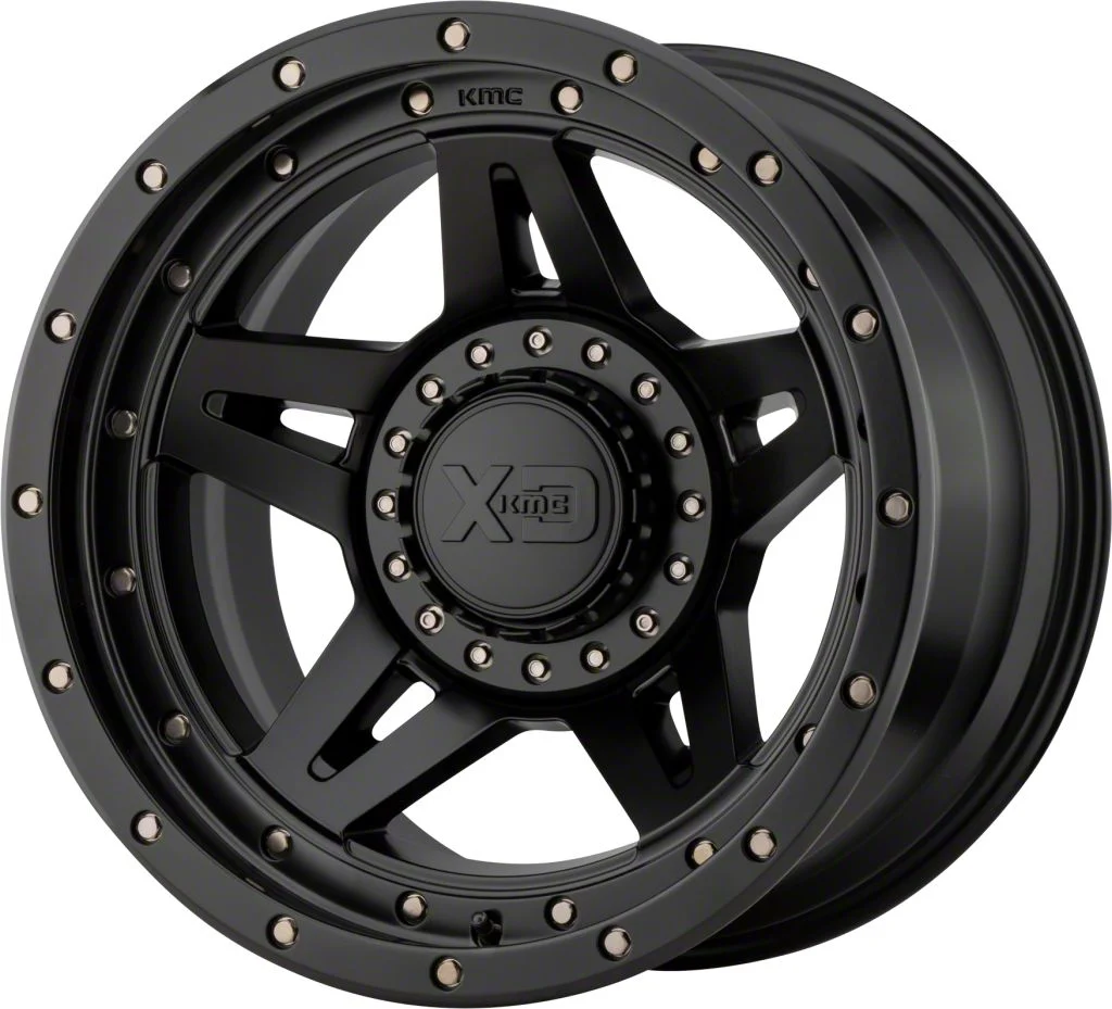XD Brute Satin Black 5-Lug Wheel; 17x9; -12mm Offset (02-08 RAM 1500, Excluding Mega Cab)