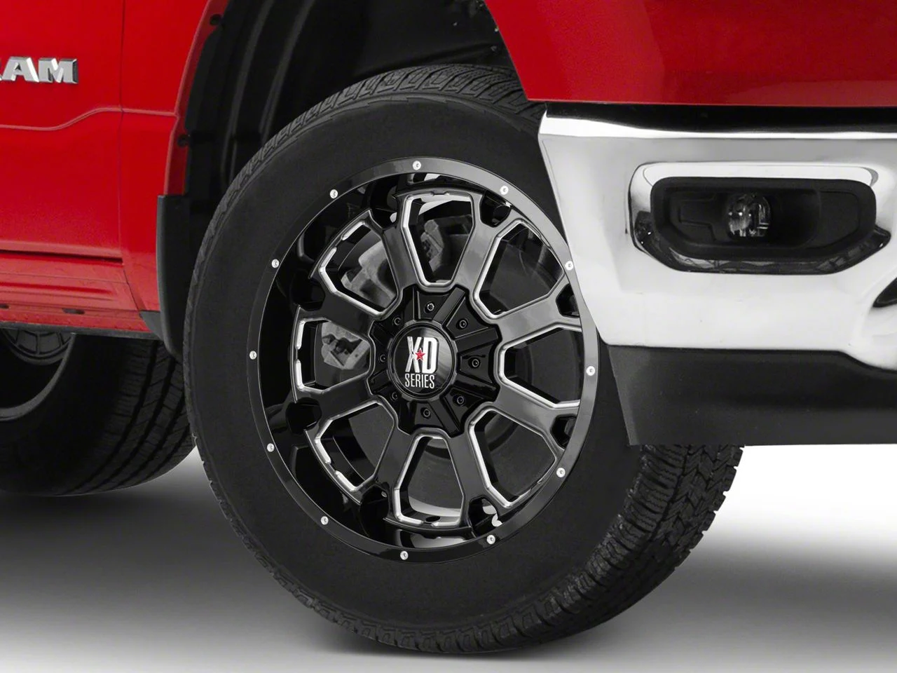 XD Buck 25 Gloss Black Milled 6-Lug Wheel; 20x9; 0mm Offset (19-26 RAM 1500)