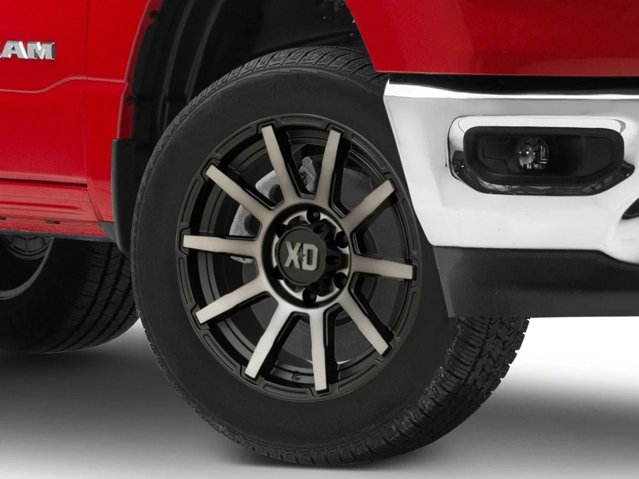 XD Outbreak Satin Black with Gray Tint 6-Lug Wheel; 22x10; -18mm Offset (19-26 RAM 1500)