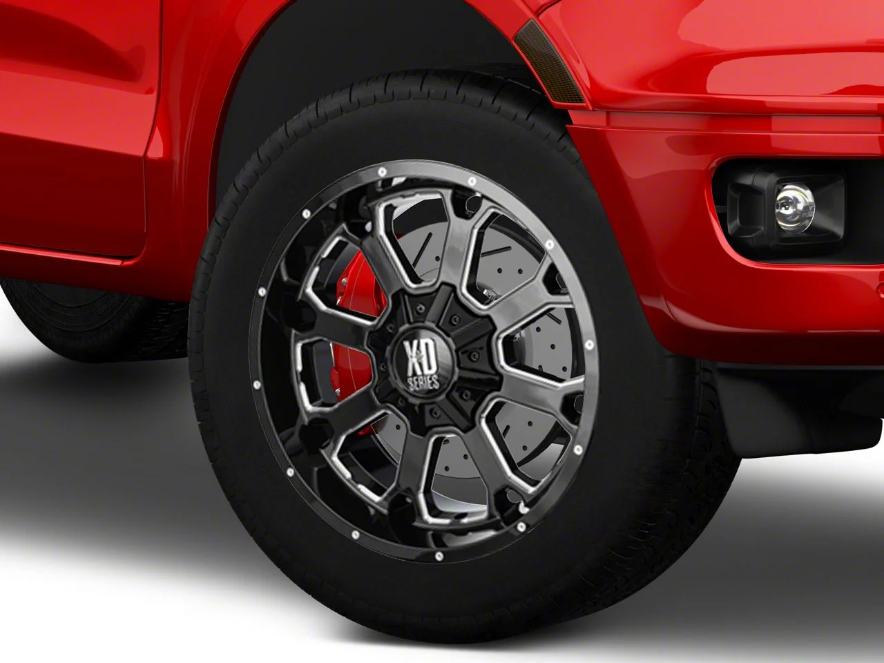 XD Buck 25 Gloss Black Milled 6-Lug Wheel; 20x10; -24mm Offset (19-23 Ranger)