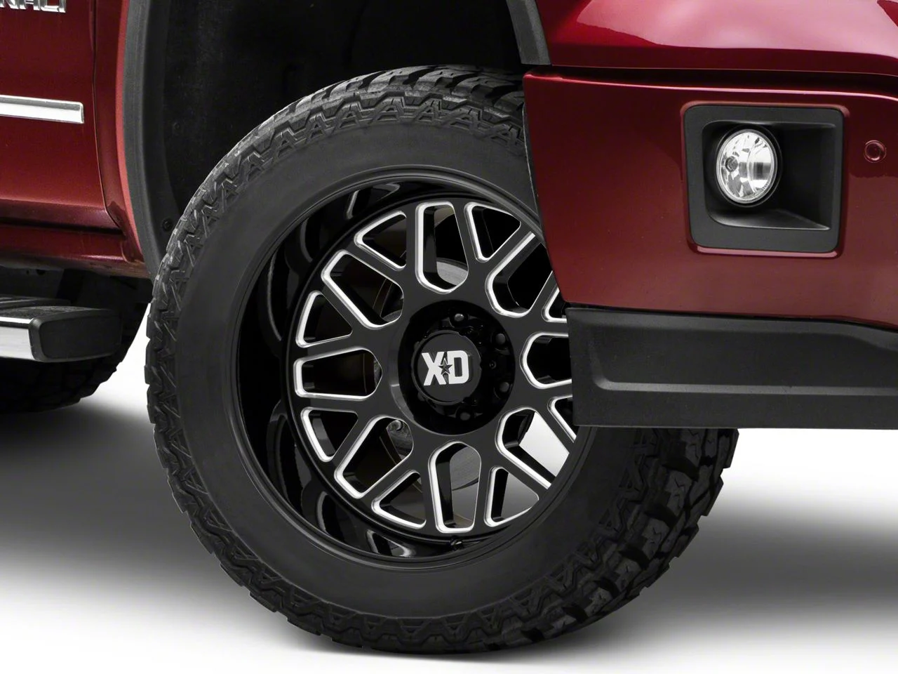 XD Grenade 2 Gloss Black Milled 6-Lug Wheel; 20x10; -18mm Offset (14-18 Sierra 1500)