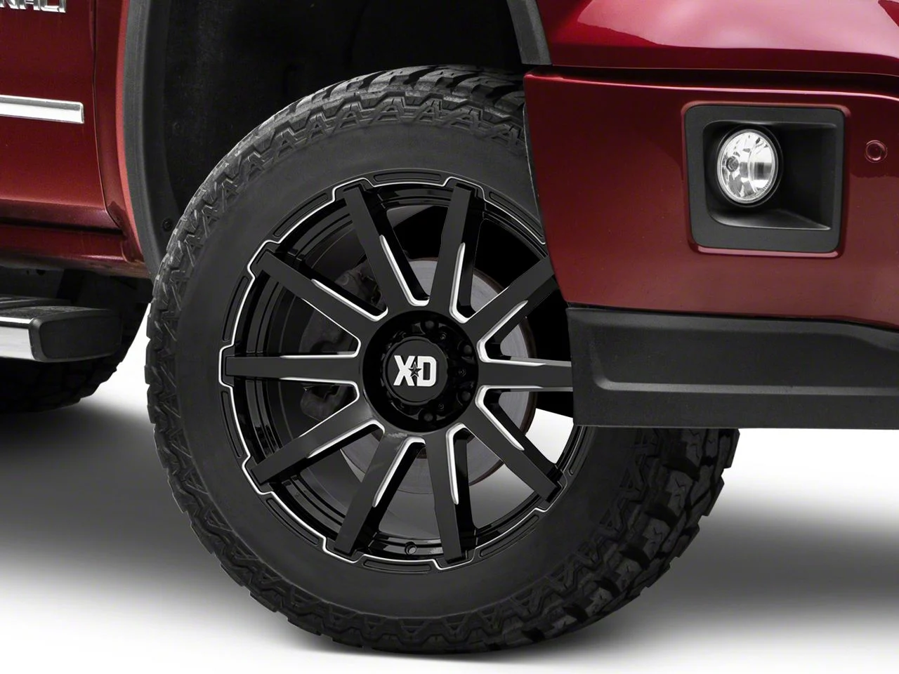 XD Outbreak Gloss Black Milled 6-Lug Wheel; 20x10; -18mm Offset (14-18 Sierra 1500)