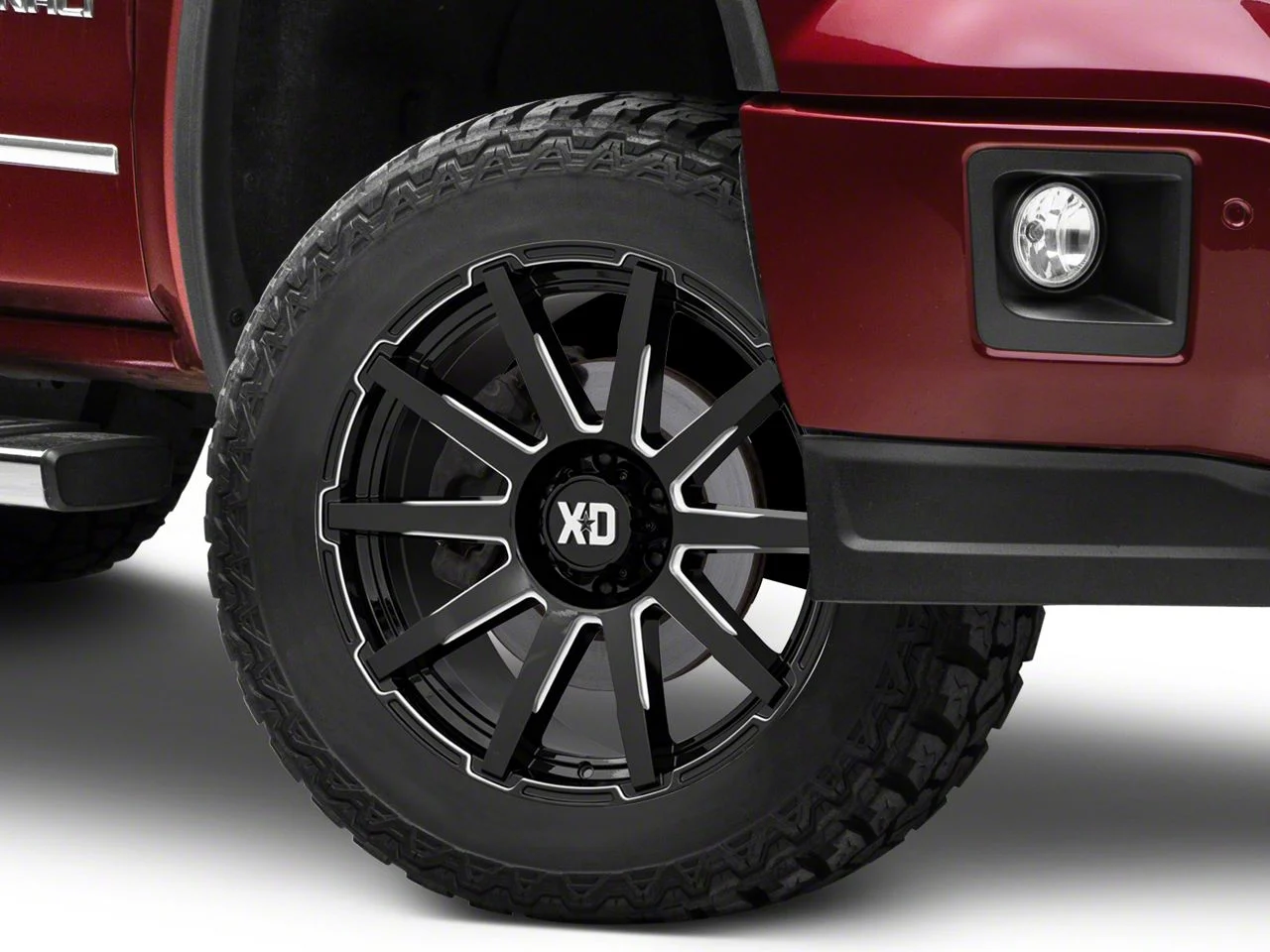 XD Outbreak Gloss Black Milled 6-Lug Wheel; 20x9; 0mm Offset (14-18 Sierra 1500)