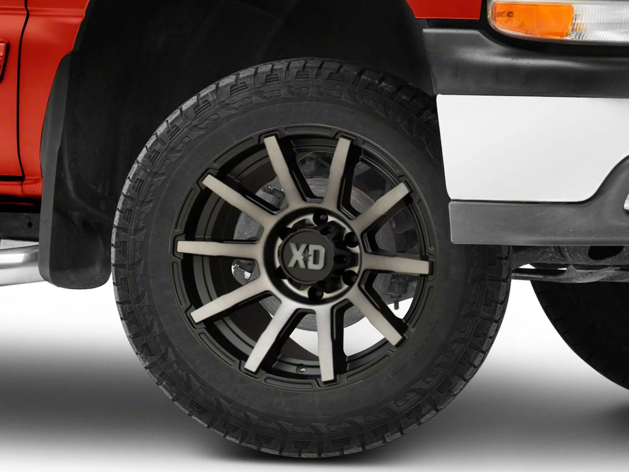 XD Outbreak Satin Black with Gray Tint 6-Lug Wheel; 22x10; -18mm Offset (14-18 Sierra 1500)