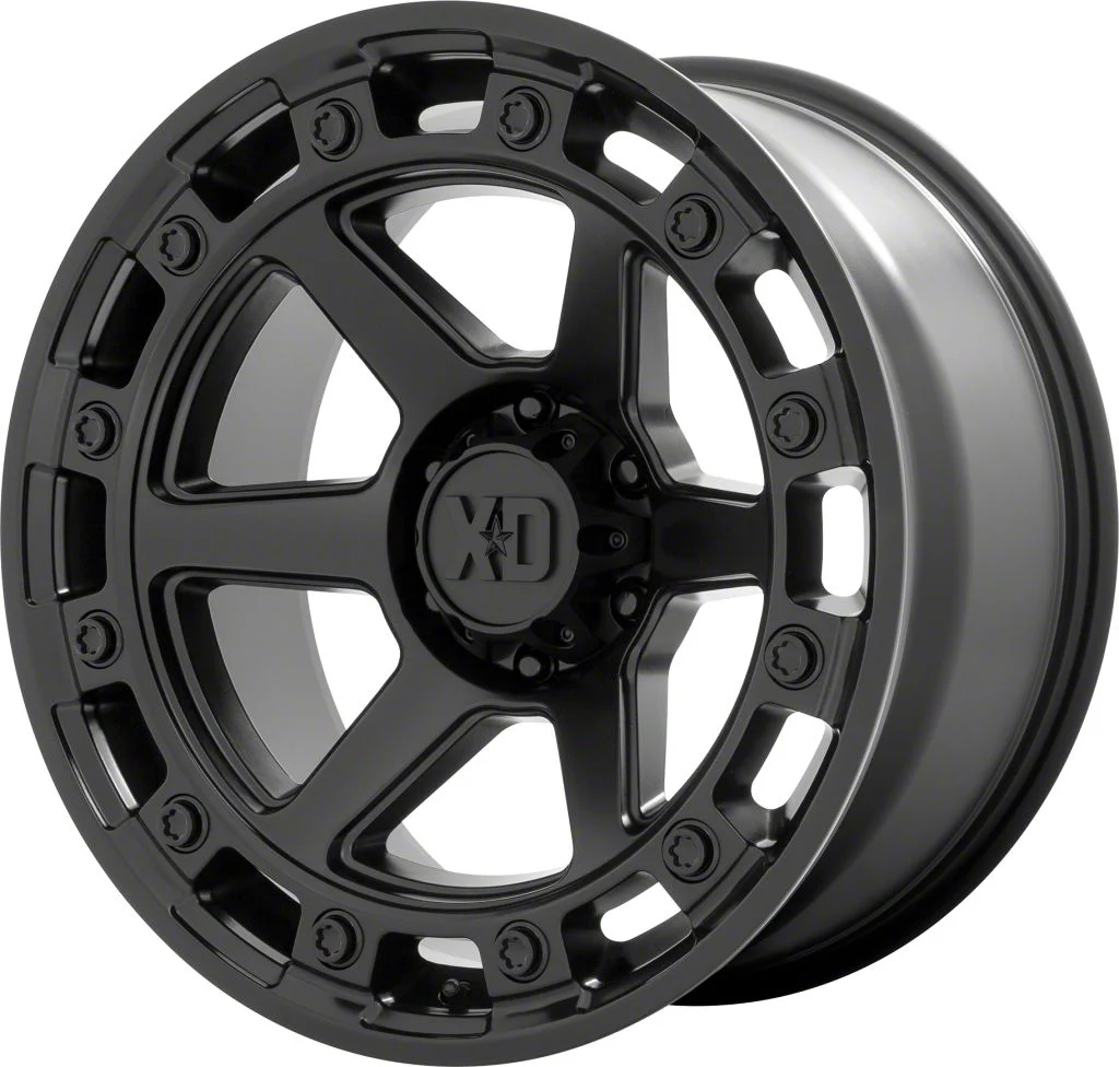 XD Raid Satin Black 6-Lug Wheel; 20x10; -18mm Offset (19-26 Sierra 1500)