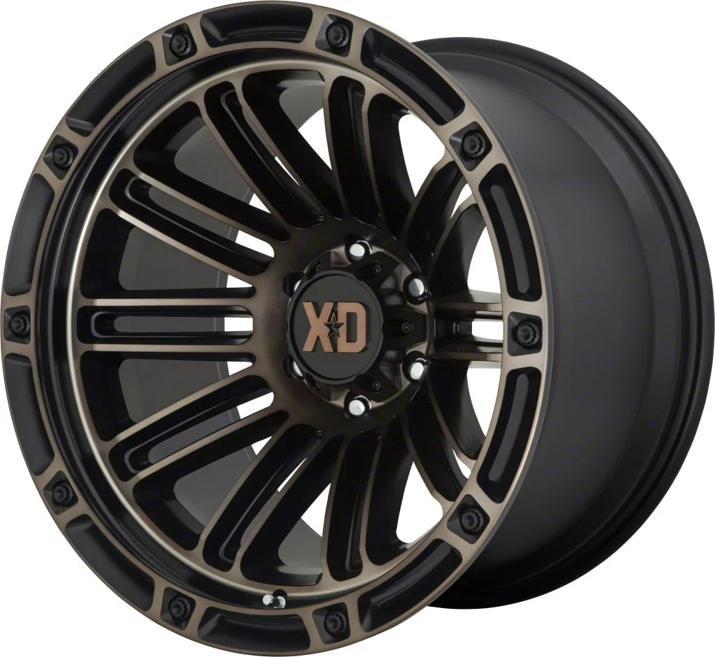 XD Double Deuce Satin Black with Dark Tint 6-Lug Wheel; 20x10; -18mm Offset (19-26 Silverado 1500)