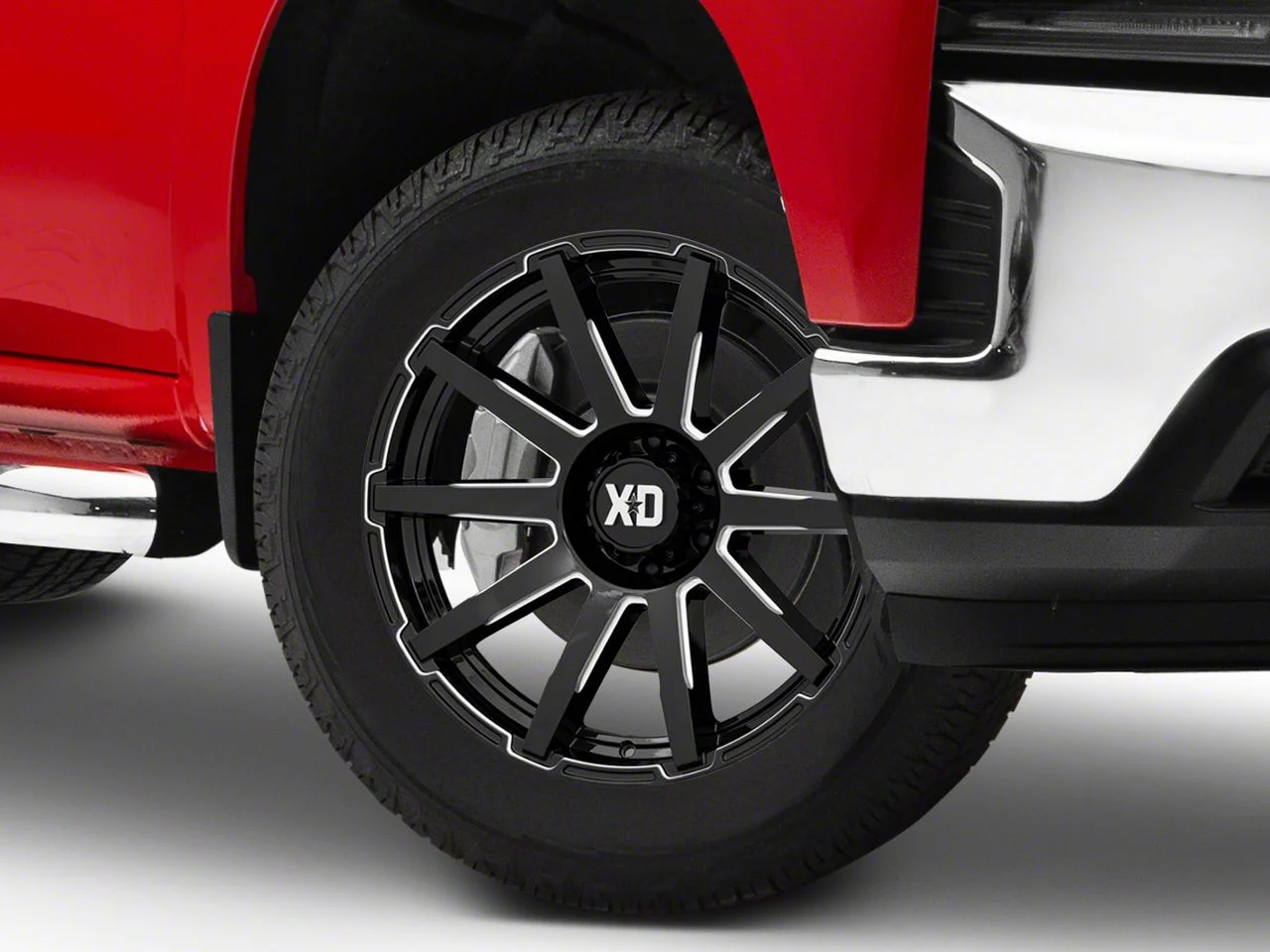 XD Outbreak Gloss Black Milled 6-Lug Wheel; 20x9; 30mm Offset (19-26 Silverado 1500)