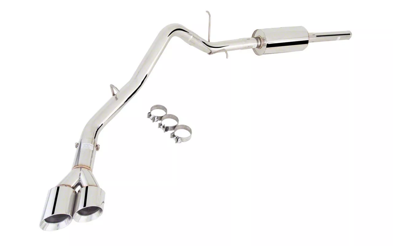 XForce Single Exhaust System with Polished Tip; Side Exit (11-18 5.3L Sierra 1500)