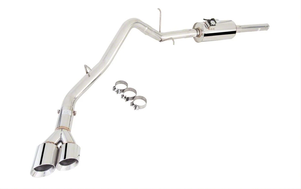 XForce Varex Single Exhaust System with Polished Tip; Side Exit (11-18 5.3L Sierra 1500)