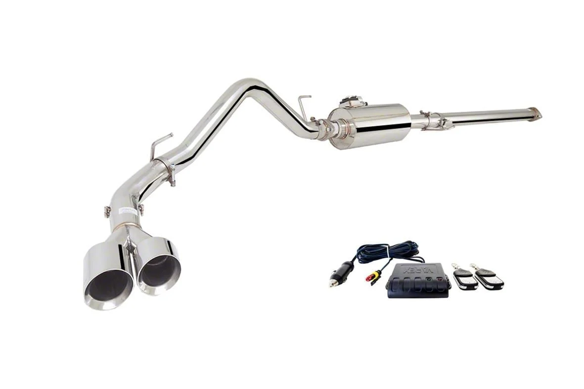 XForce Varex Single Exhaust System with Polished Tip; Side Exit (14-18 5.3L Silverado 1500)