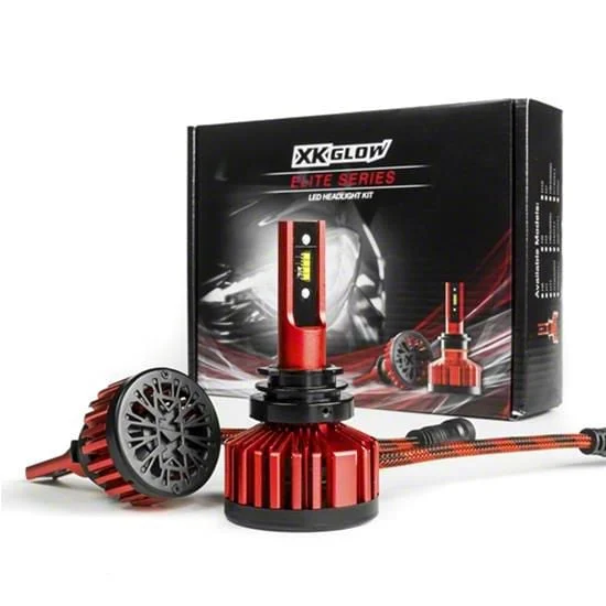 XK Glow ELITE Series LED Headlight Bulbs; Low Beam; 9005 (16-18 RAM 1500 w/ Factory Halogen Projector Headlights)