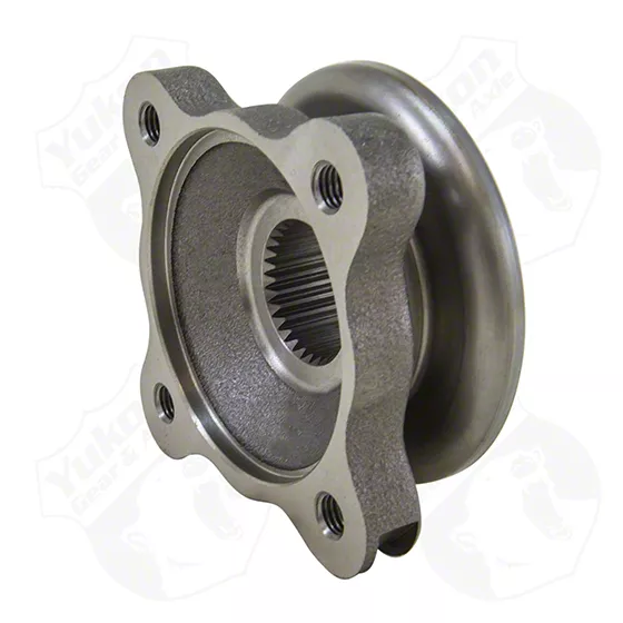 Yukon Gear Differential End Yoke; Rear Differential; Chrysler 10.50-Inch; Pinion Yoke and Flange; 30-Spline; 4-Bolt Design; 2.37-Inch Hub Diameter (03-10 RAM 3500)