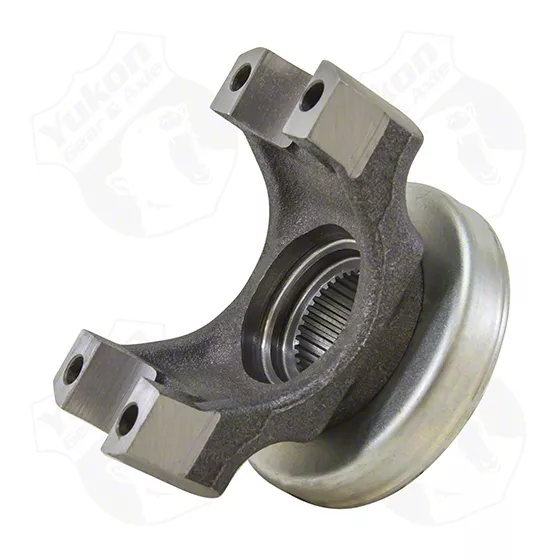 Yukon Gear Universal Joint; Rear; GM 9.5 and 9.76-Inch; 12-Bolt; Pinion Yoke; 32-Spline; Strap Style; For 1415 U Joint Size; 1.188-Inch Cap Diameter; 4.181-Inch Span (14-17 Silverado 1500)