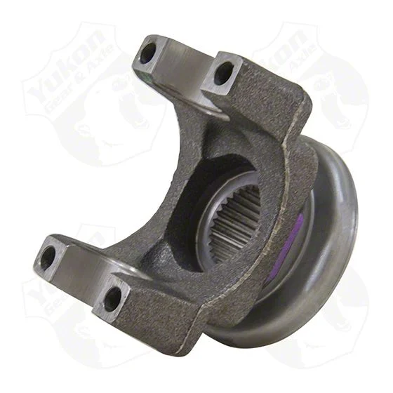 Yukon Gear Differential End Yoke; Front Differential; GM 8.25-Inch; IFS; Pinion Yoke; Strap Style; For Use with Mechanics 3R U-Joint; 1.125-Inch Cap Diameter (07-10 4WD Silverado 2500 HD)