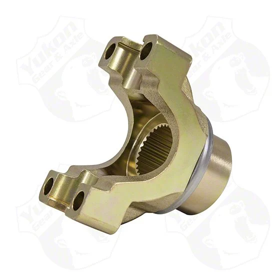 Yukon Gear Differential End Yoke; Rear Differential; Dana 60; Pinion Yoke; 29-Spline; U-Bolt Style; For Use with 1350 U-Joint; 1.19-Inch Cap Diameter; 3.63-Inch Span; Forged Steel (11-13 4WD F-250 Super Duty)