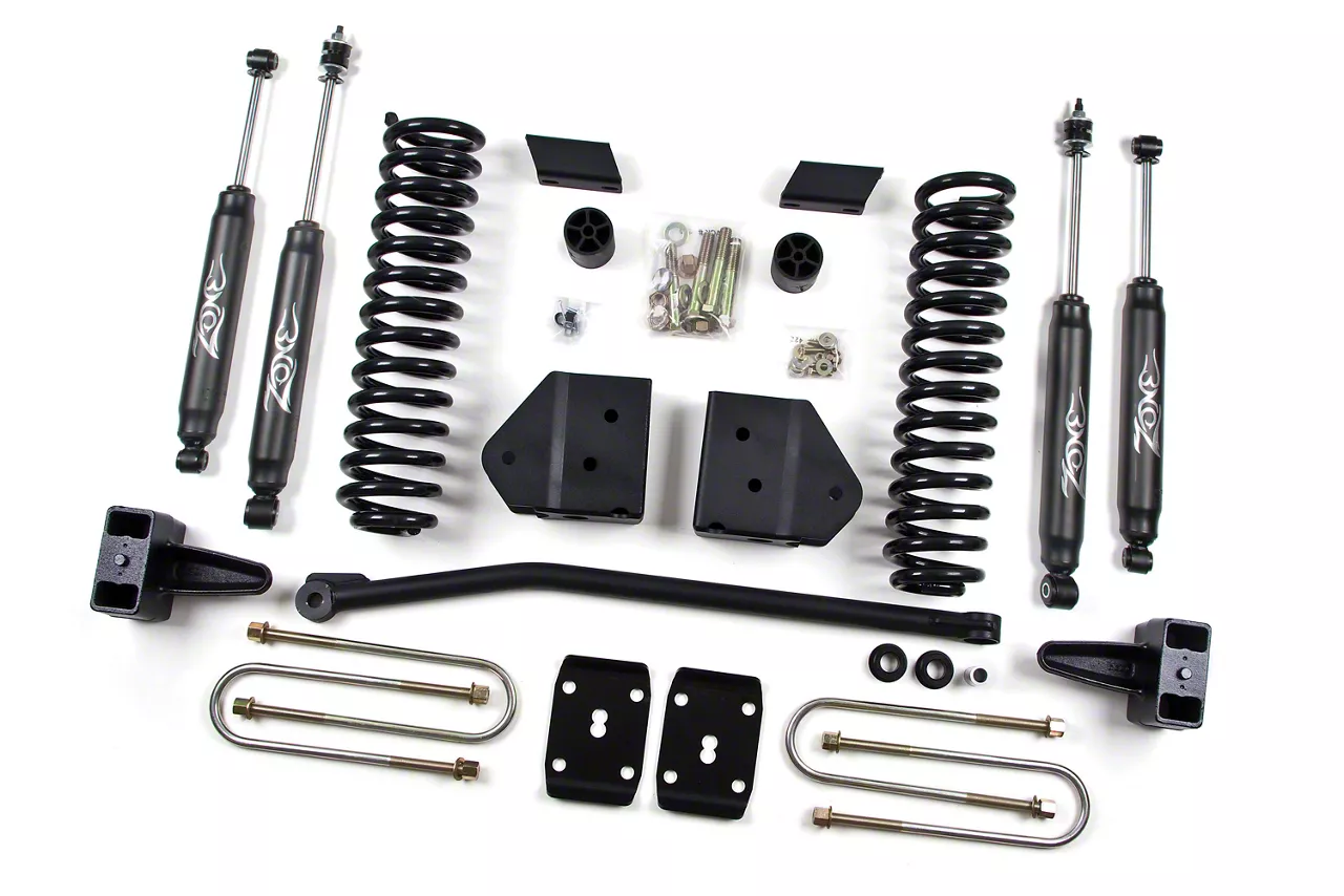Zone Offroad 4-Inch Suspension Lift Kit with Nitro Shocks (11-16 4WD 6.2L F-250 Super Duty)