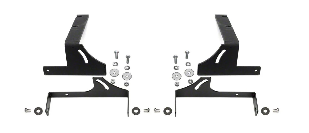 ZRoadz 6-Inch LED Light Bar Rear Bumper Mounting Brackets (15-19 6.0L Silverado 2500 HD)