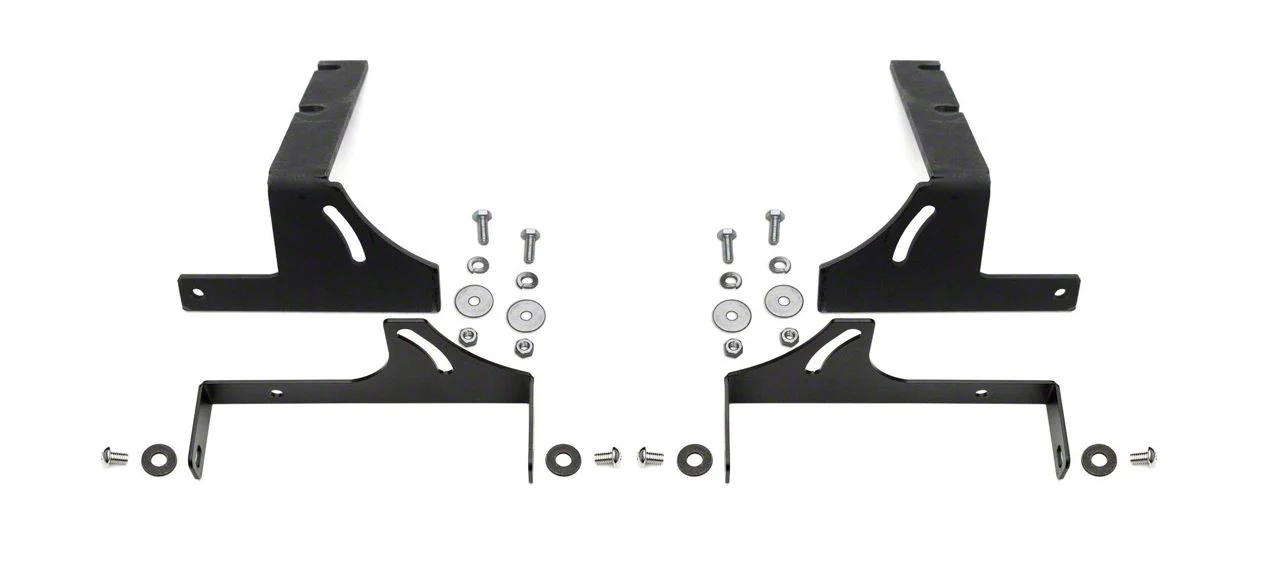 ZRoadz 6-Inch LED Light Bar Rear Bumper Mounting Brackets (15-19 6.6L Duramax Silverado 3500 HD)